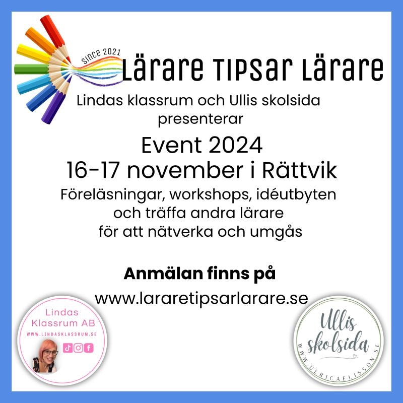 Imvi Labs föreläser på Lärare tipsar lärare 16–17 november