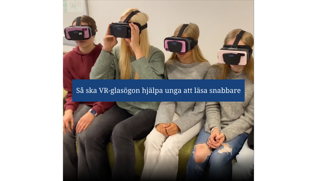 Yle: En ny uppfinning kan hjälpa elever att bli bättre på att läsa.