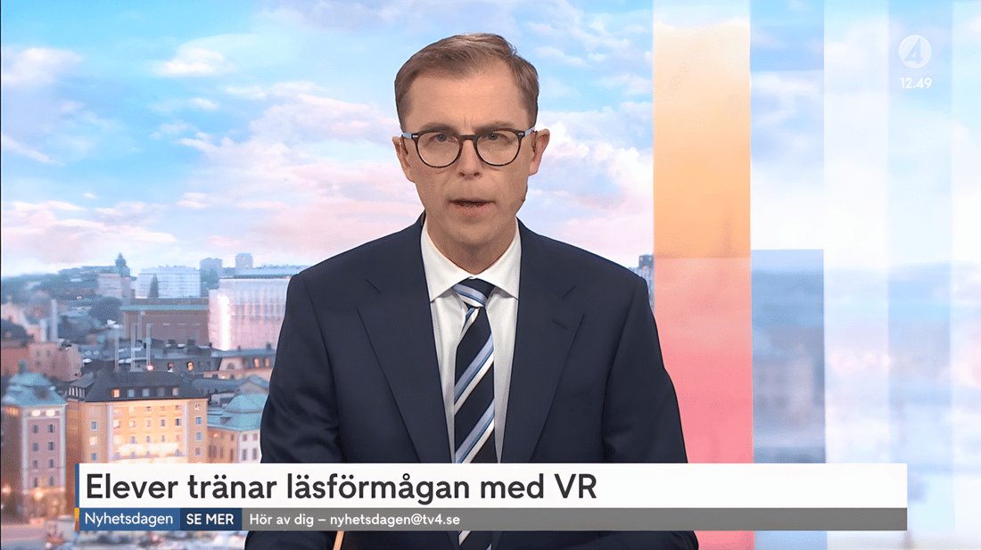 Imvi Labs i TV4: Så förbättrar VR barnens läsförmåga i Farsta