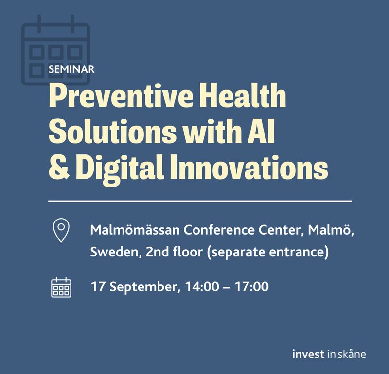 Imvi Labs CEO Peter Carlsson will present at the Seminar: Preventive Health Solutions with AI and Digital Innovations