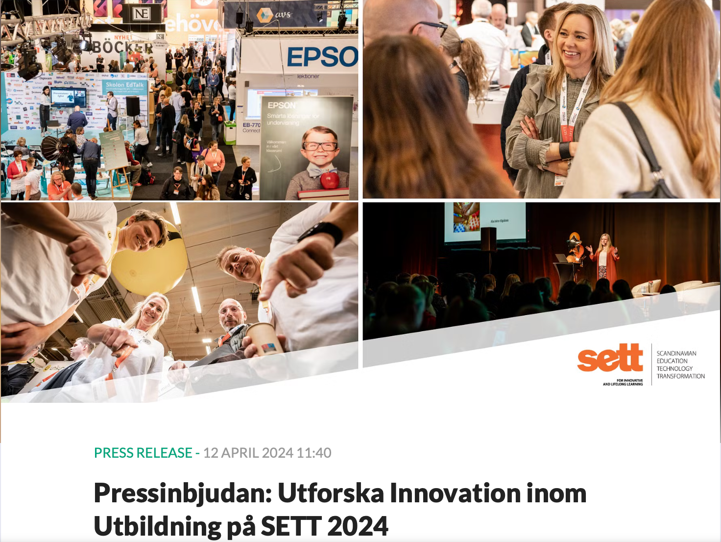 Pressinbjudan från SETT “Spotlight på Imvi Labs”