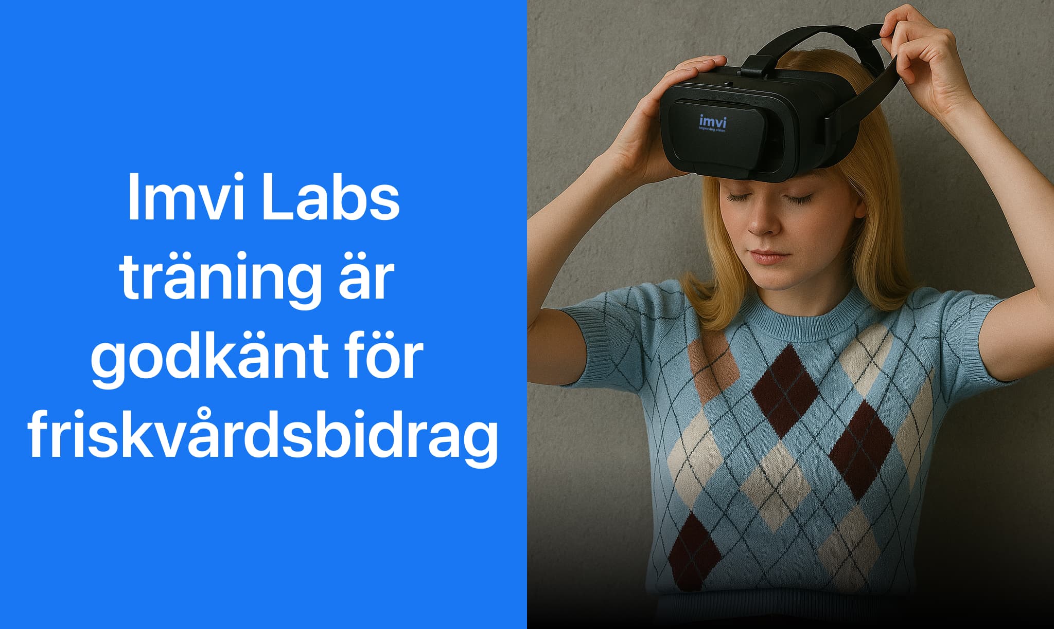 Använd ditt friskvårdsbidrag för att träna med Imvi